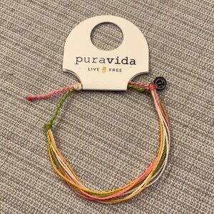 Puravida light green/pink/white/light orange bracelet